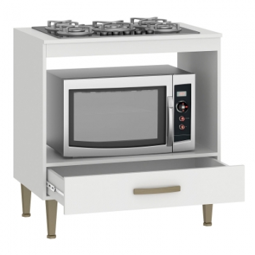 Balcão para forno com 1 gaveta