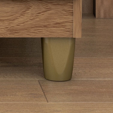 Pés plásticos cor bronze