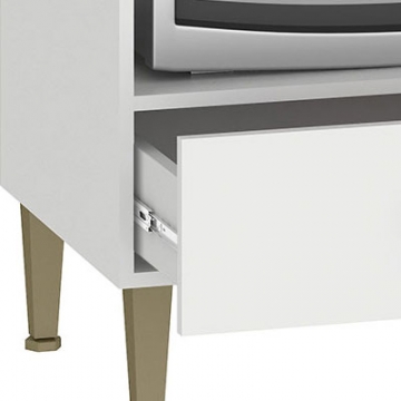 1 porta e 1 gaveta com corrediças telescópicas.