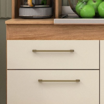 1 gaveta com corrediça telescópica 35cm.