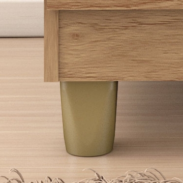 Pés plásticos cor bronze