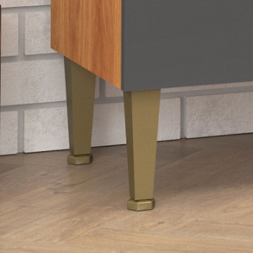 Pés com regulagem de altura.