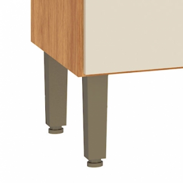 Pés com regulagem de altura.