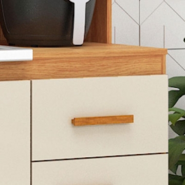  1 gaveta com corrediças telescópicas.