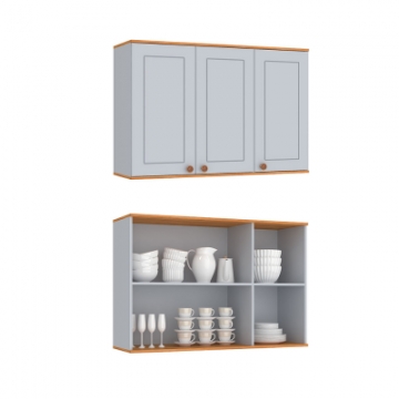 CA201 <br> Aéreo 120cm com 3 portas.  <br> 670mmx1200mmx320mm